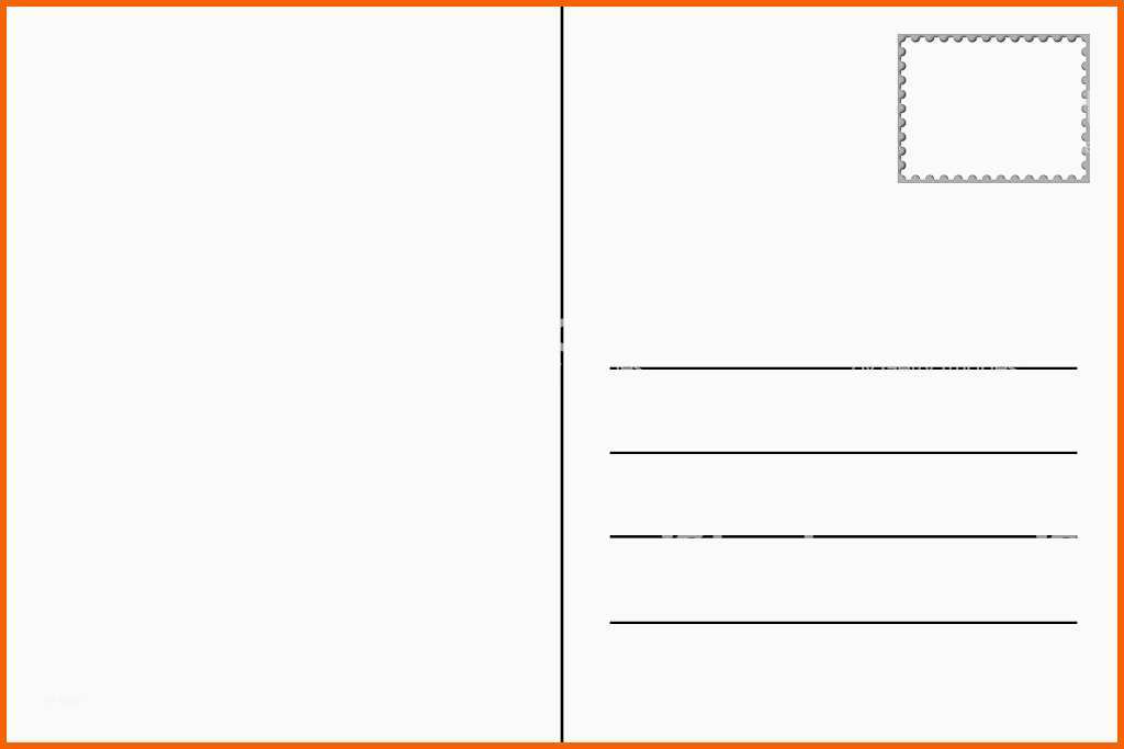 Faszinieren Vorlage Postkarte Gewinnspiel Leere Postkarte Vorlage