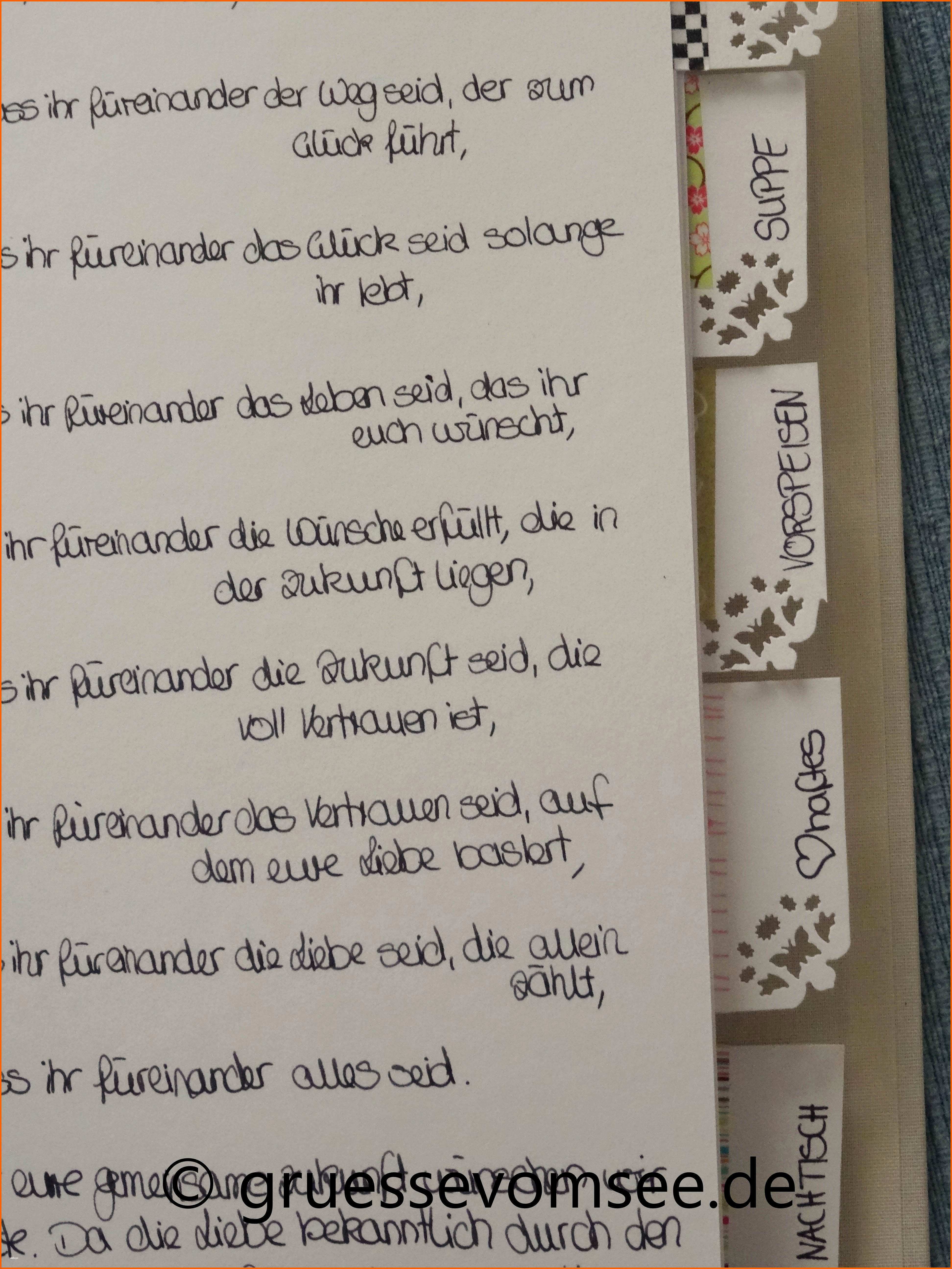 Faszinieren Vorwort Kochbuch Hochzeit