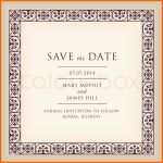 Faszinieren Wedding Save the Date with Border