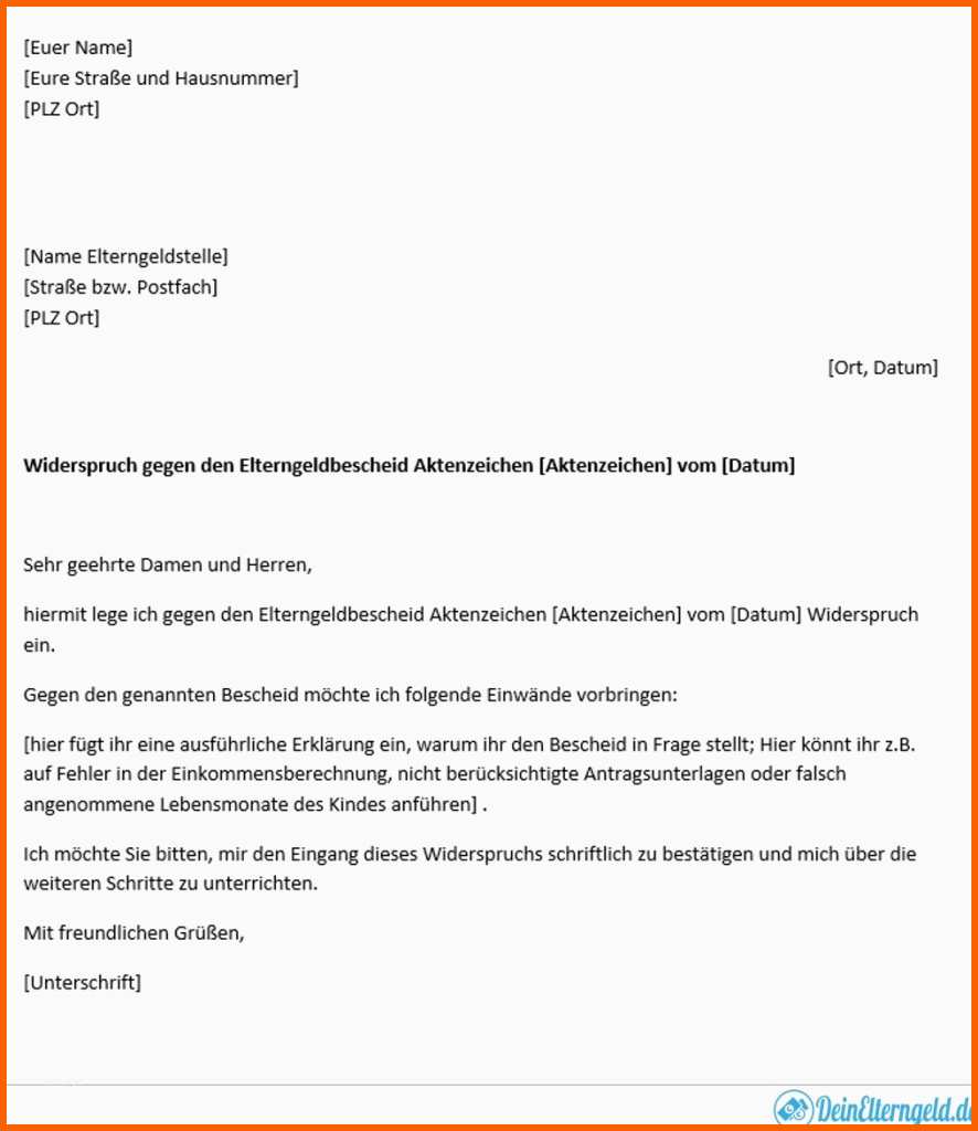Faszinieren Widerspruch Gegen Den Elterngeldbescheid Hier Erfahrt Ihr