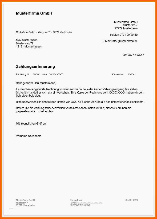Faszinieren Zahlungserinnerung Vorlage Best 12 Mahnung Vorlage