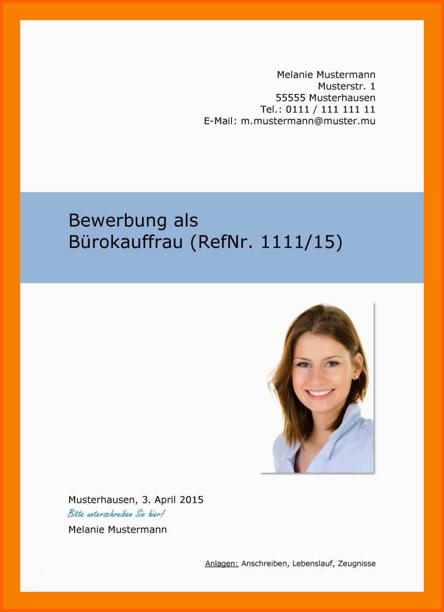 Großartig 9 Deckblatt Bewerbung Vorlage Kostenlos
