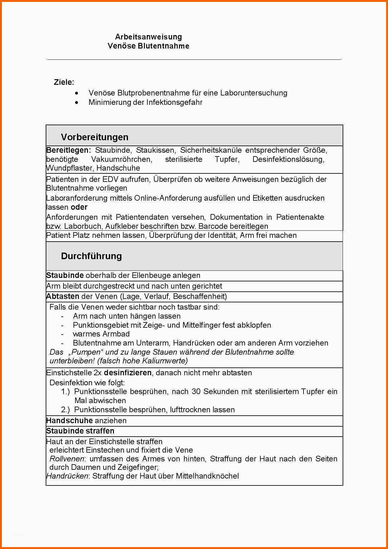 Großartig Arbeitsanweisung Blutdruck Messen Qualitätsmanagement In
