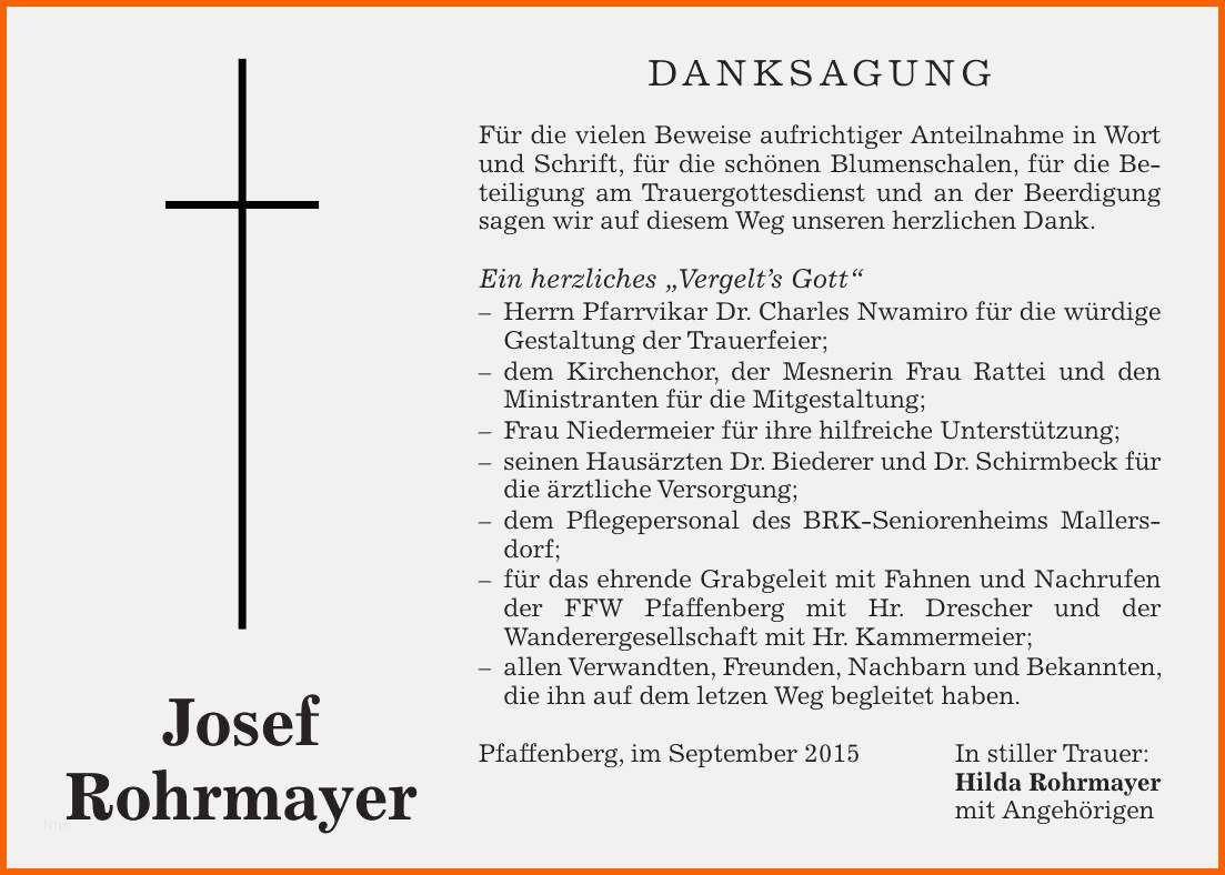 Großartig Danksagung Trauerfall Vorlage Kostenlos Genial