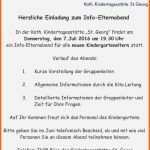 Großartig Einladung Elternabend Kindergarten – Travelslow