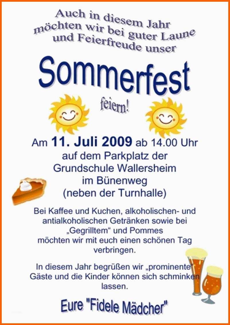 Großartig Einladung sommerfest Firma 1 Großartig Einladung sommerfest Firma