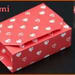 Großartig Geschenkbox Basteln origami Box Falten Diy