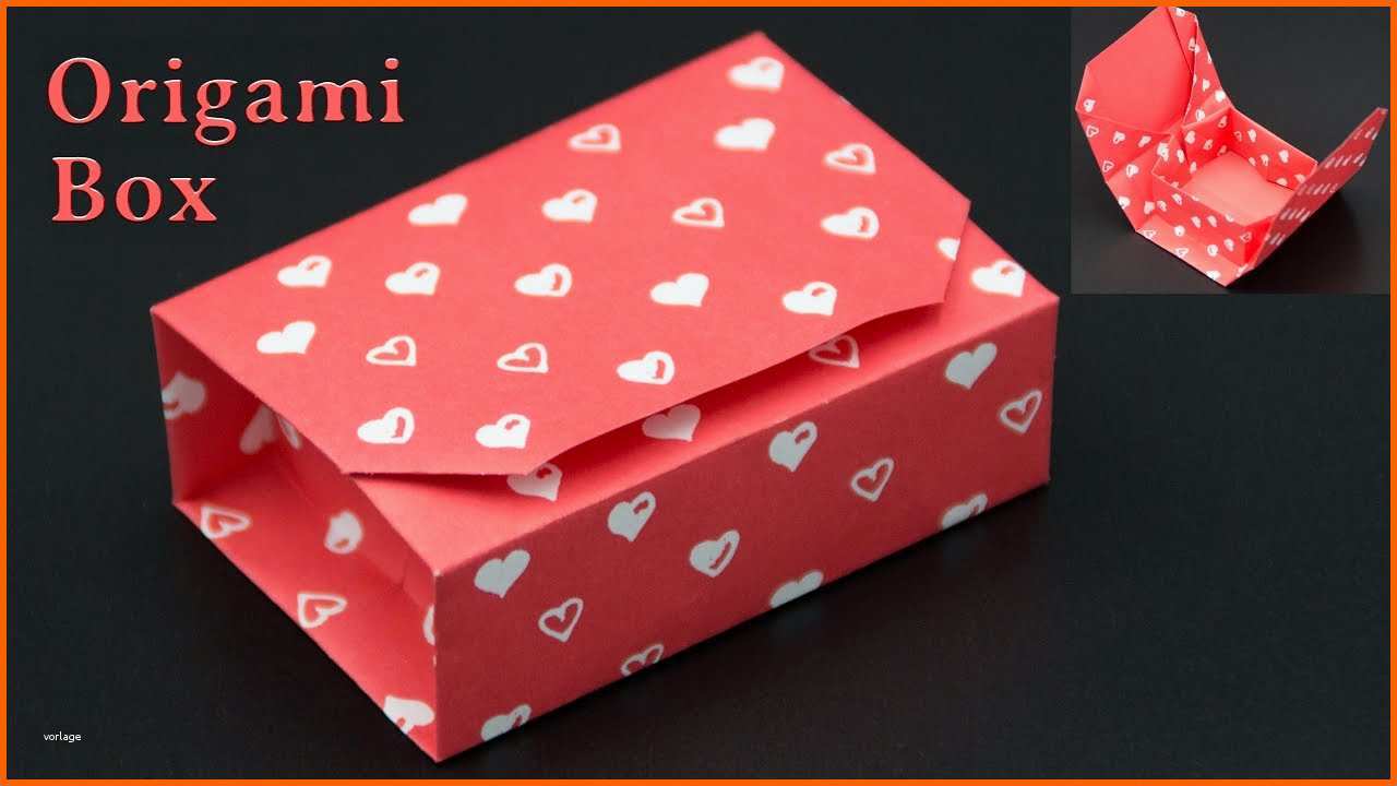 Großartig Geschenkbox Basteln origami Box Falten Diy