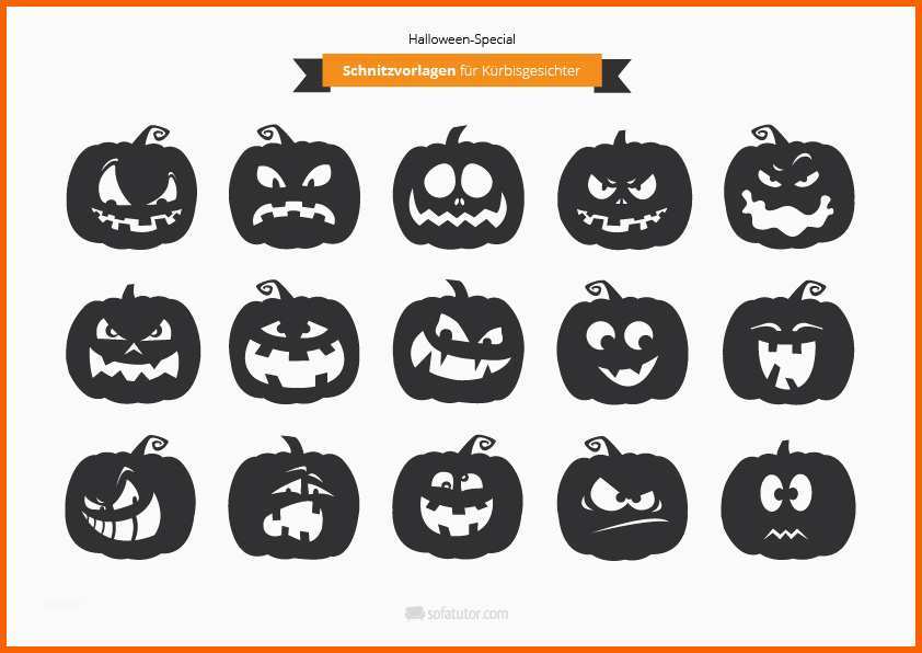 Großartig Halloween Kürbis Schnitzen Vorlage