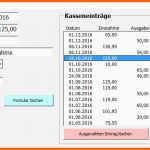 Großartig Kassenbuch Buchen Und Kostenlose Excel Vorlage