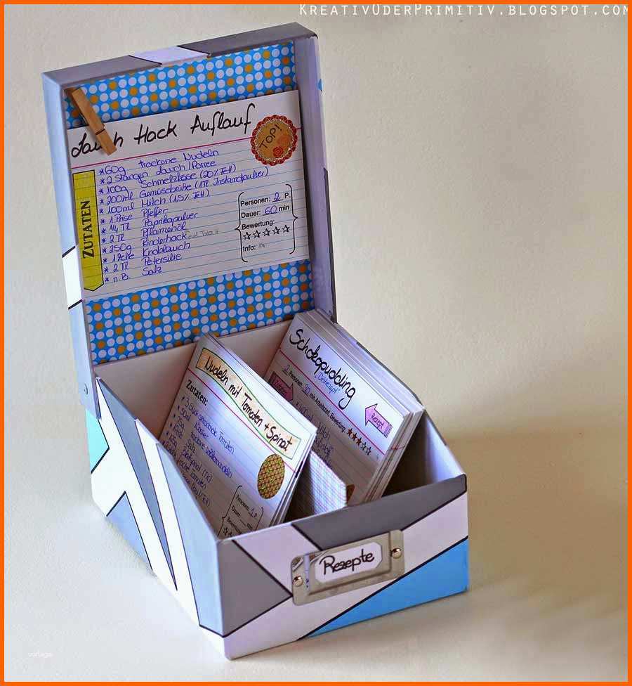 Großartig Kreativ Oder Primitiv Rezeptbox