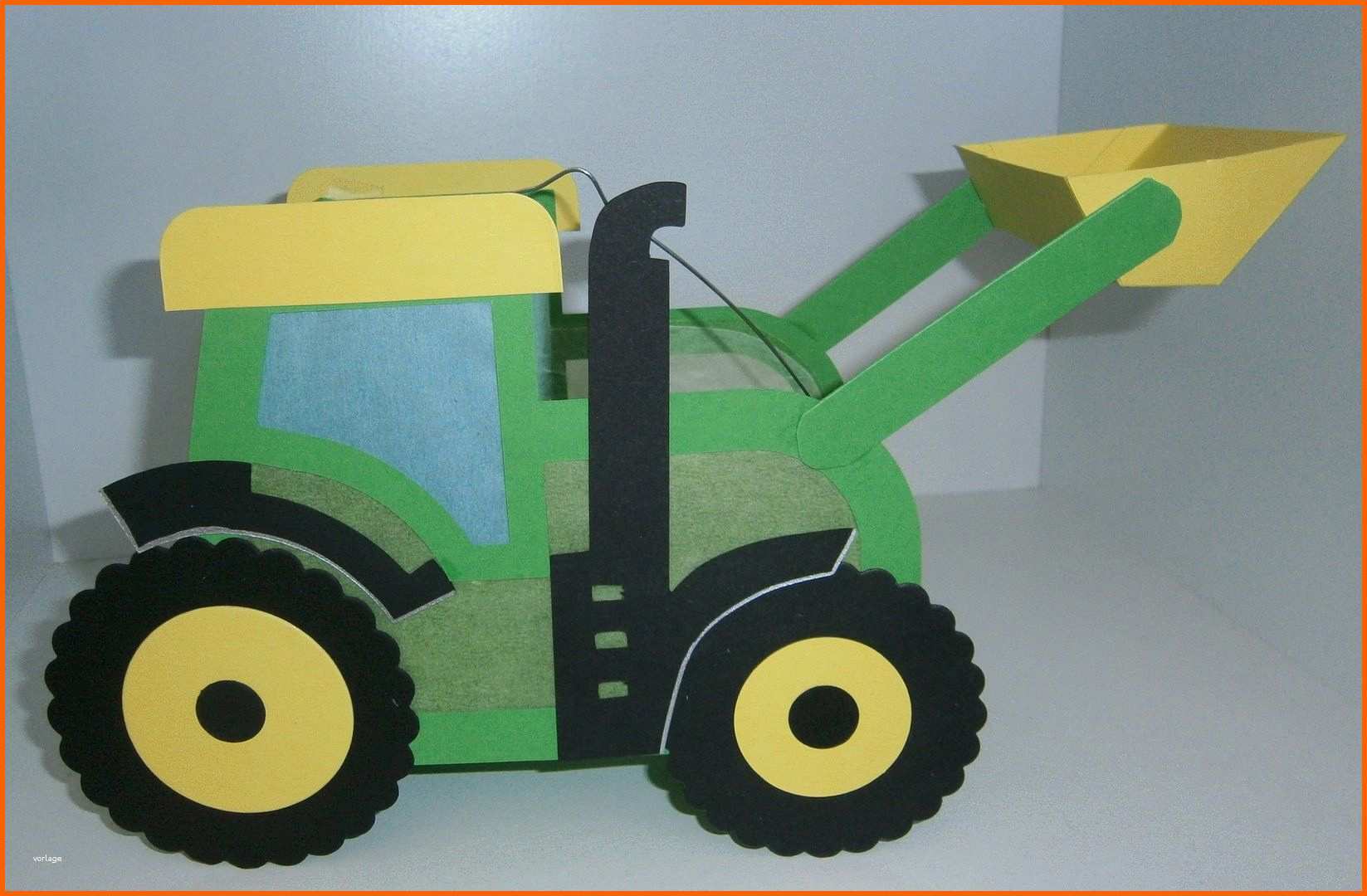 Großartig Laterne Traktor John Mit Schaufel Laterne