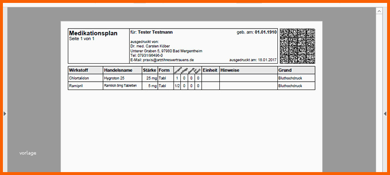Großartig Medikamentenplan Excel Vorlagen – Lucknight