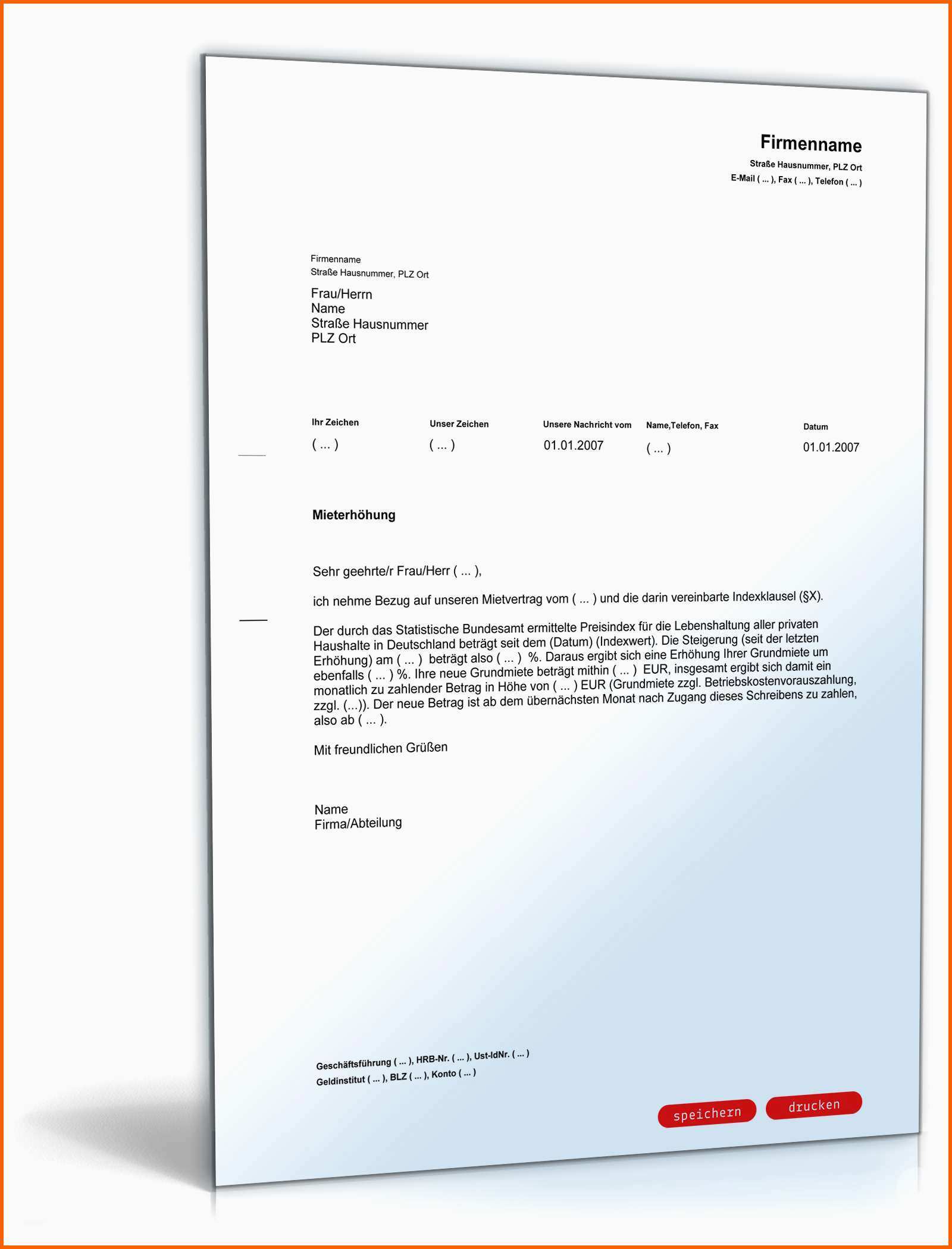 Großartig Mieterhöhung Indexmiete