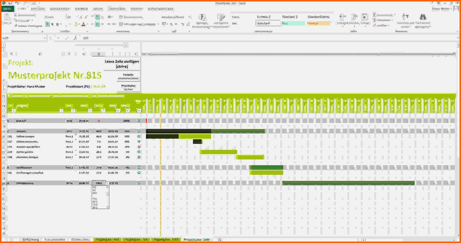 Großartig Projektplan Excel Muster 1 Großartig Projektplan Excel Muster