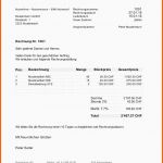 Großartig Rechnungsvorlage Schweiz Im Word &amp; Excel format Kostenlos