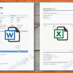 Großartig Rechnungsvorlage Word &amp; Excel Schweiz Kostenlos