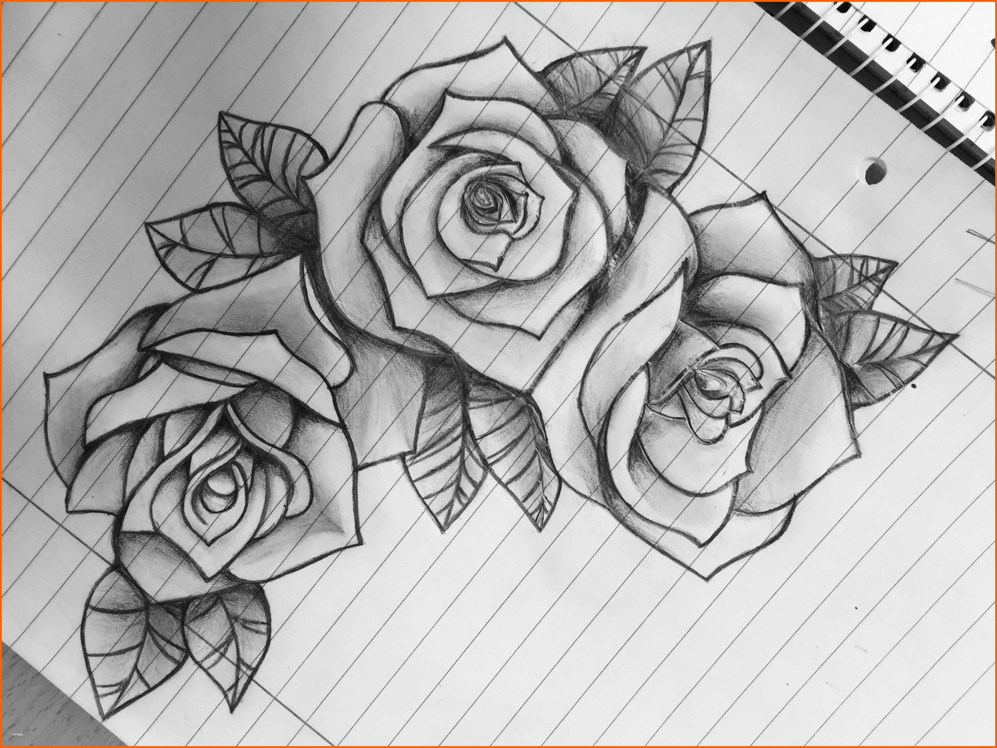 Großartig Rosen Vorlage Tattoo 1