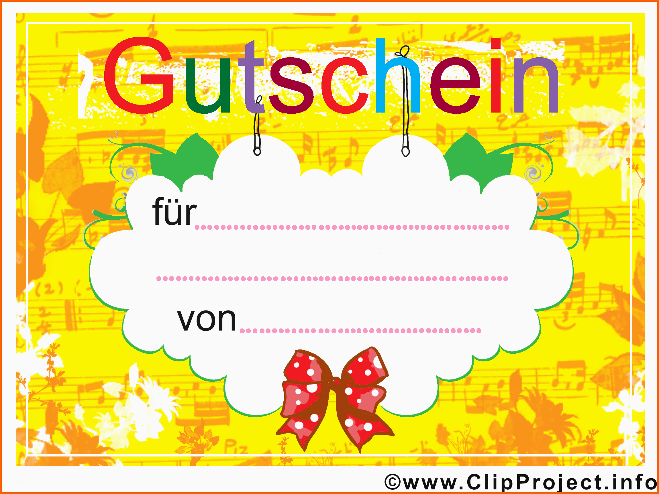 Großartig Vorlage Gutschein Zum Ausdrucken