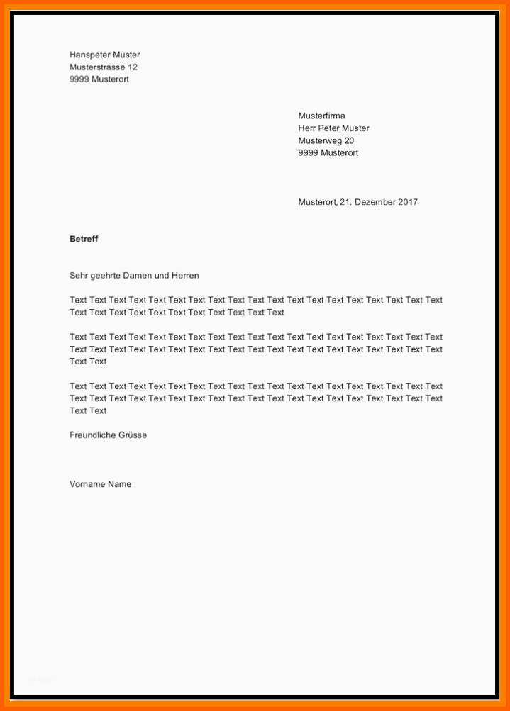 Größte 12 Briefkopf Vorlage Word Kostenlos
