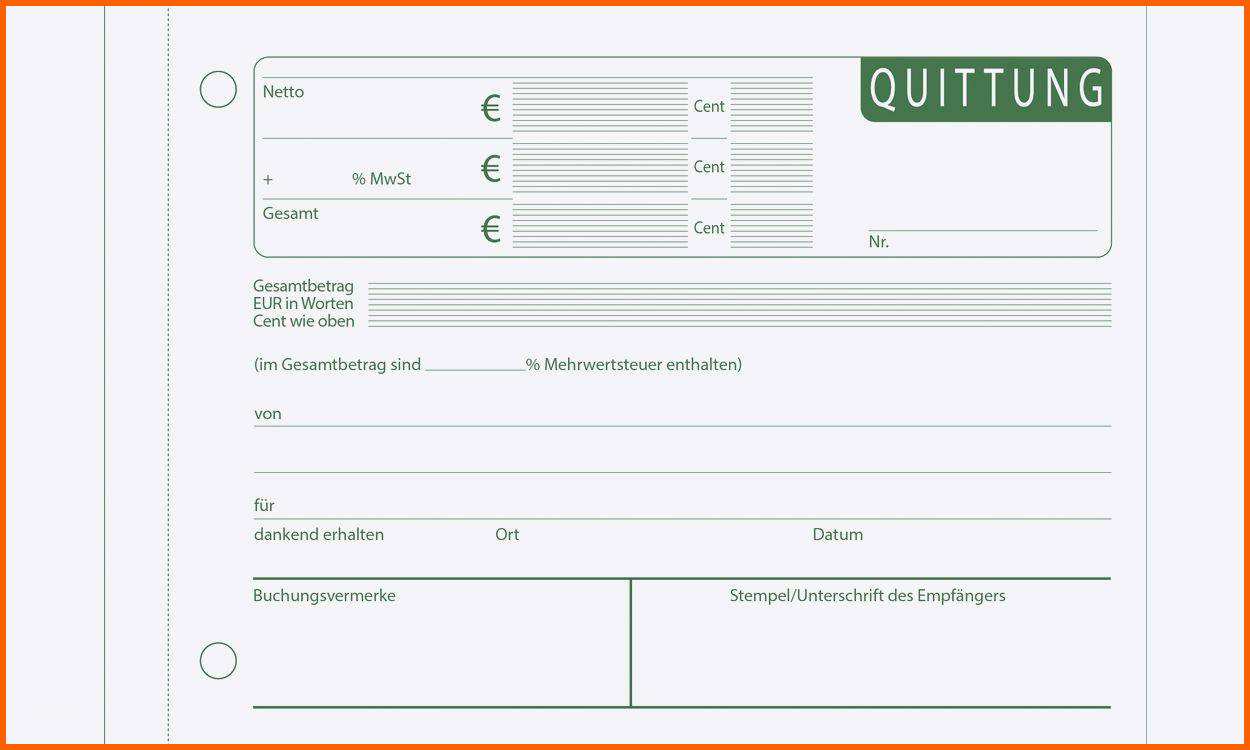 Größte 14 Quittung Vorlage Word