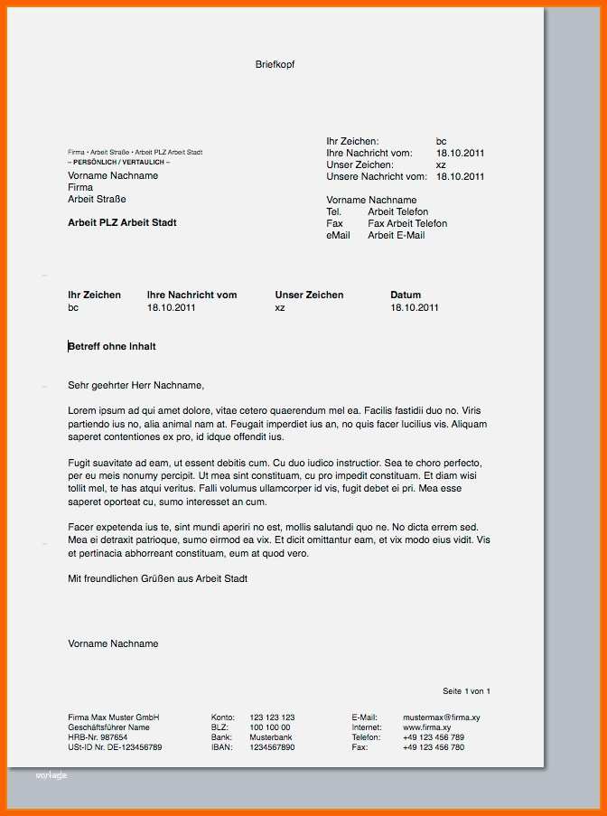 Größte 37 Beste Geschäftsbrief Vorlage Din 5008 Foto