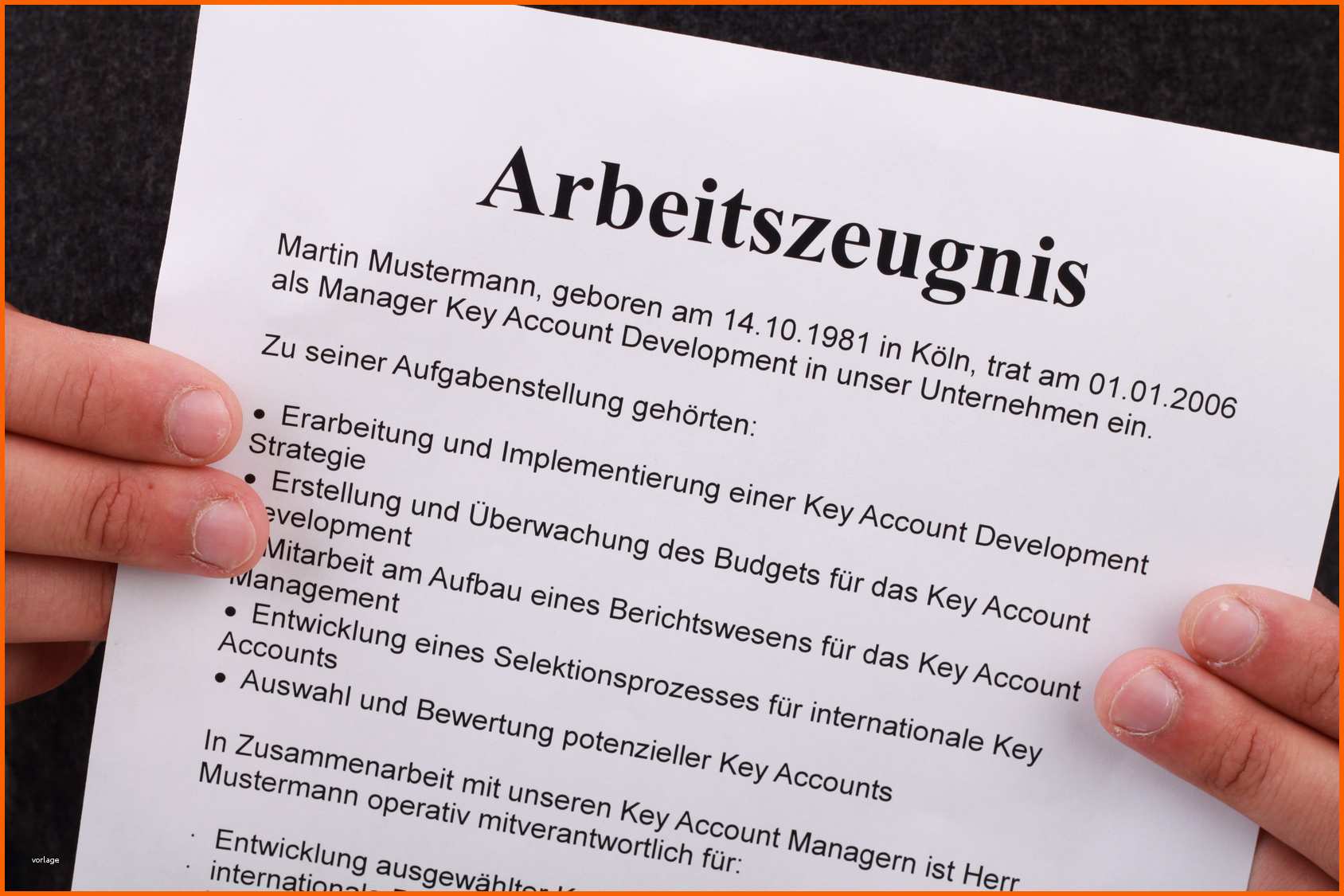 Größte Ausbildungszeugnis Muster › Der Mustermann