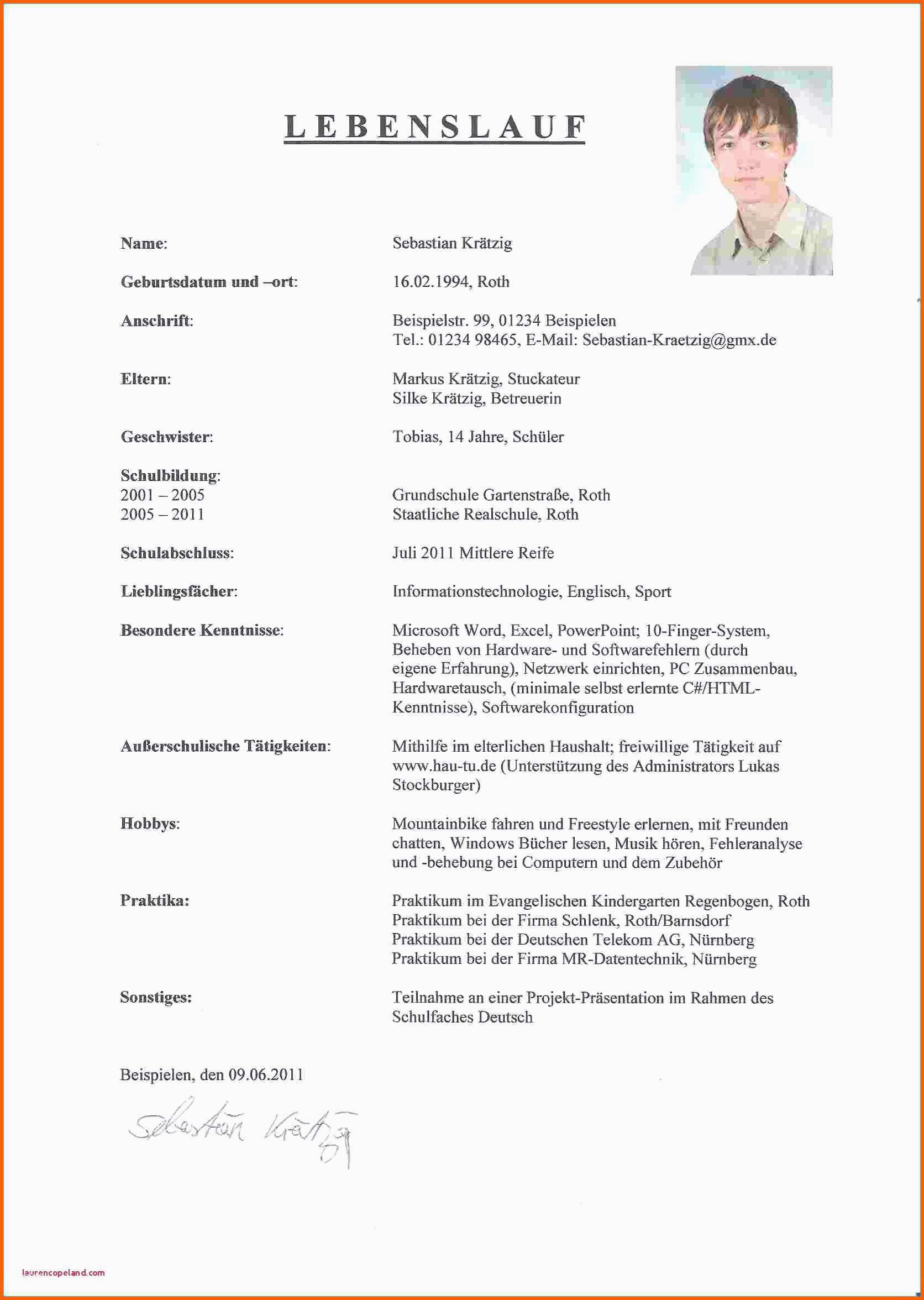 Größte Bewerbung Ausbildung Vorlage 6 Second Resume Template