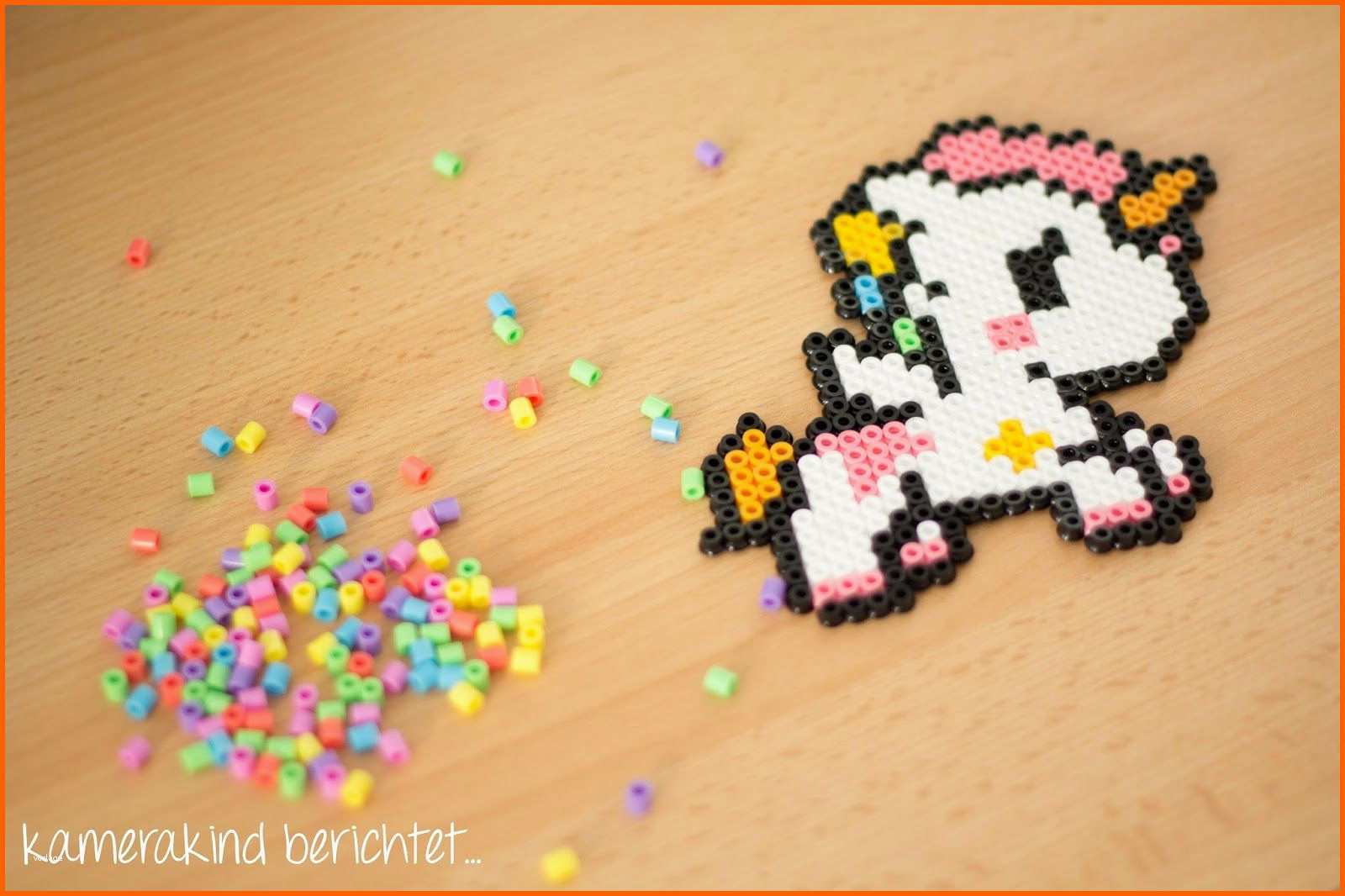 Größte Bügelperlen Einhorn Unicorn Perler Beads Kawai