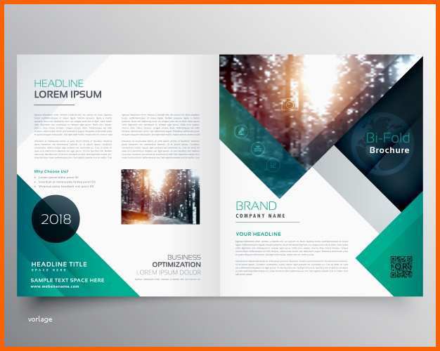 Größte Business Bifold Broschüre Oder Magazin Cover Design Vektor
