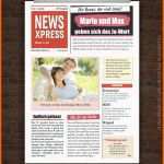 Größte Drucke Selbst Vorlage Hochzeitszeitung Im Zeitungsstil