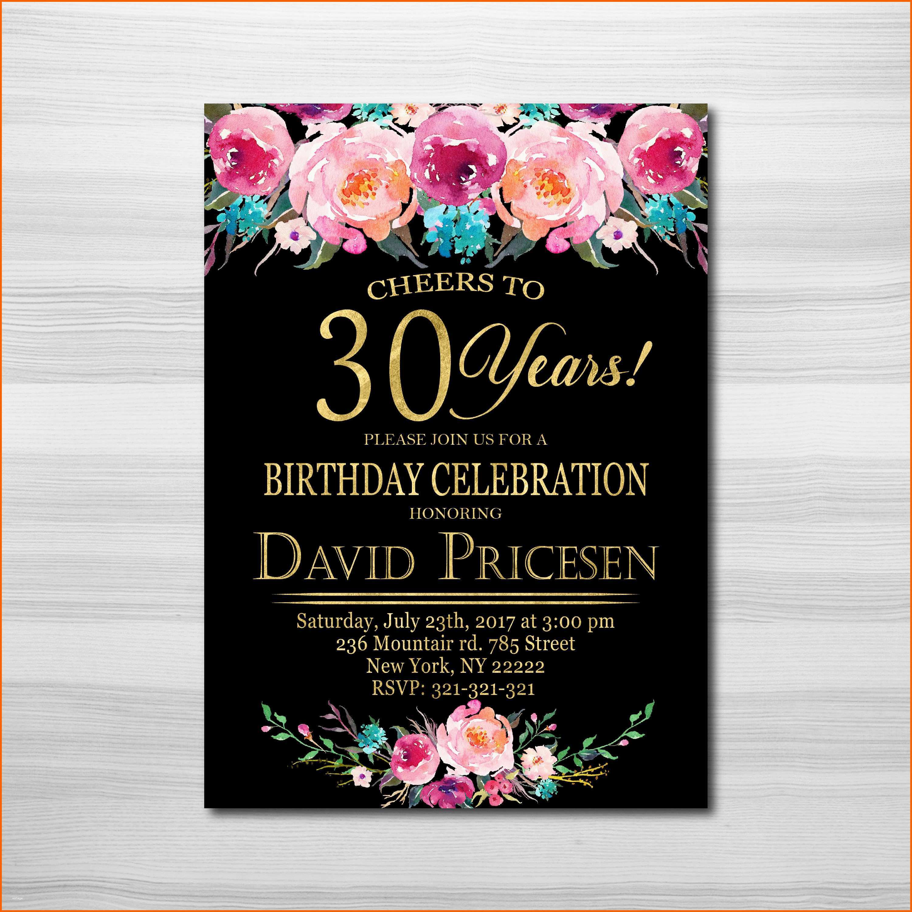 Größte Einladung 30 Geburtstag Text Kostenlos Vorlagen