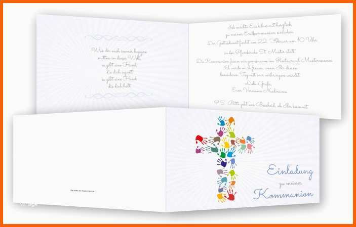 Größte Einladungen Zur Kommunion 1 Größte Einladungen Zur Kommunion