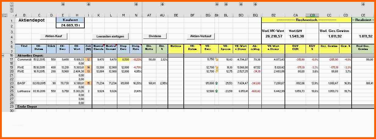Größte Excel Aktiendepot Jimdo Aktien Mit Excel Verwalten