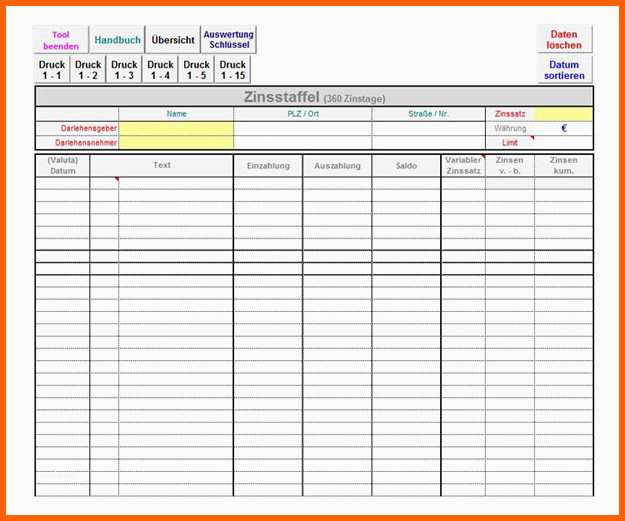 Größte Excel tool Zinsrechnung Bzw Excel Kredit Berechnungen