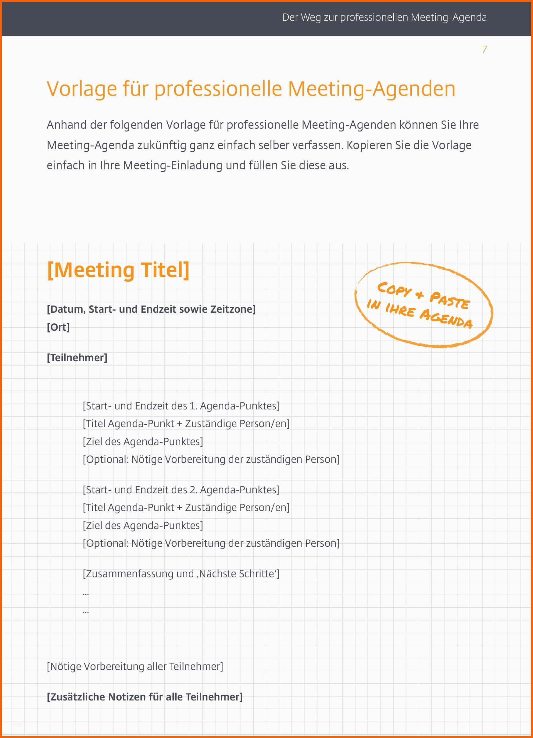 Größte G2m De Der Weg Zur Professionellen Meeting Agenda