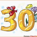 Größte Geburtstagssprüche 30 Jahre Clipart Grusskarte