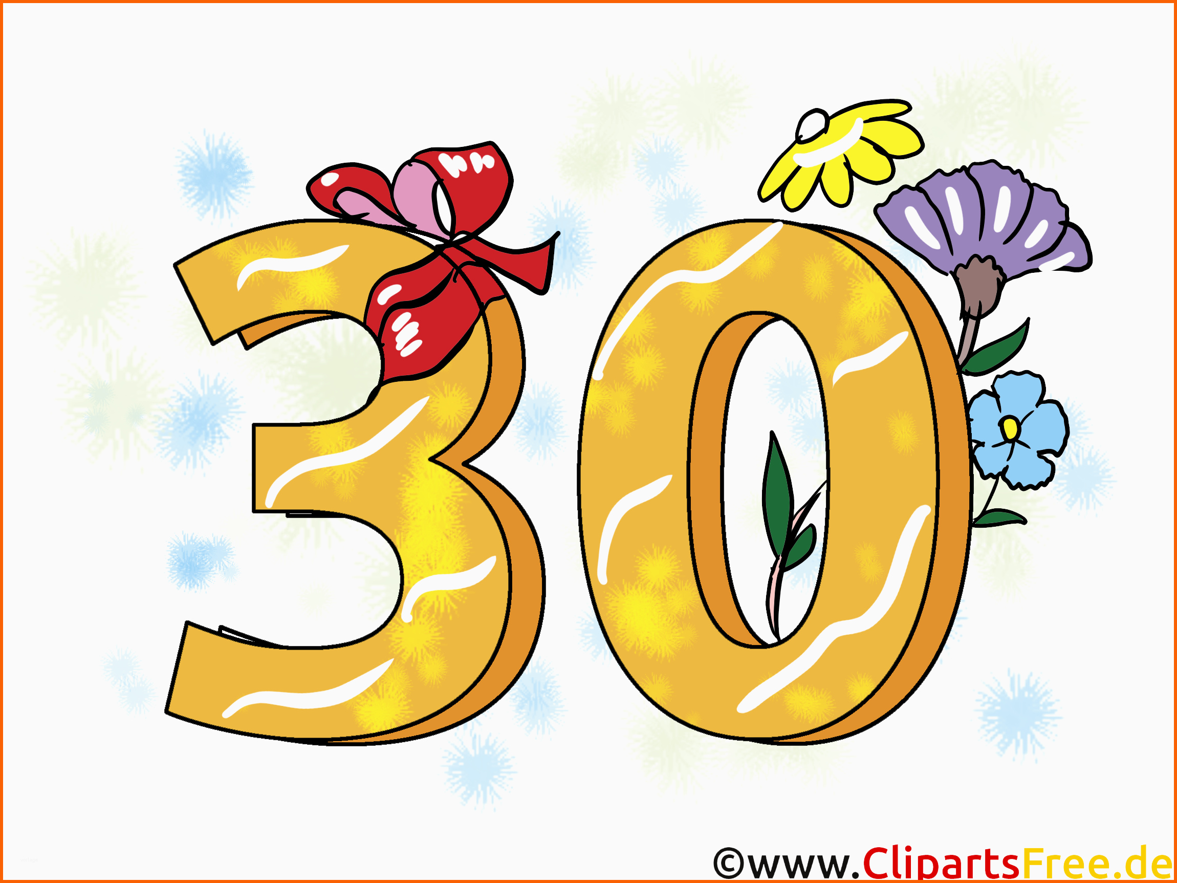 Größte Geburtstagssprüche 30 Jahre Clipart Grusskarte