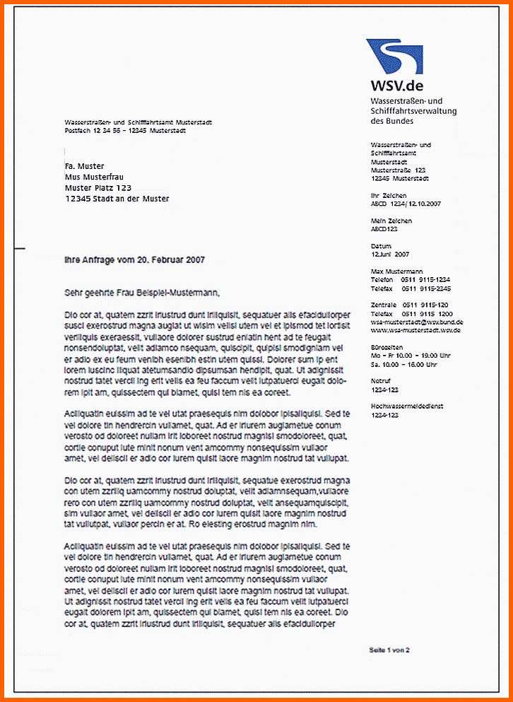 Größte Geschäftsbrief Muster Abstände Probe St