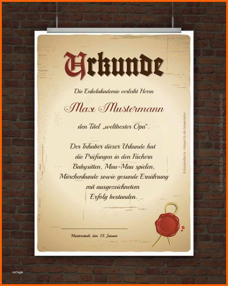 Größte Kostenlose Urkunde Zum Ausdrucken