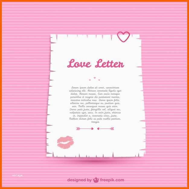 Größte Liebesbrief Vorlage