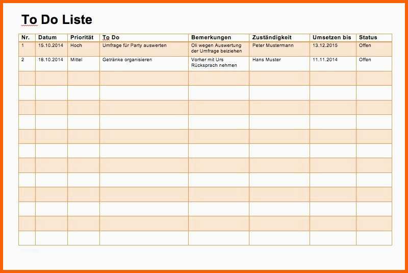 Größte todo Liste Vorlage Muster Und Vorlagen