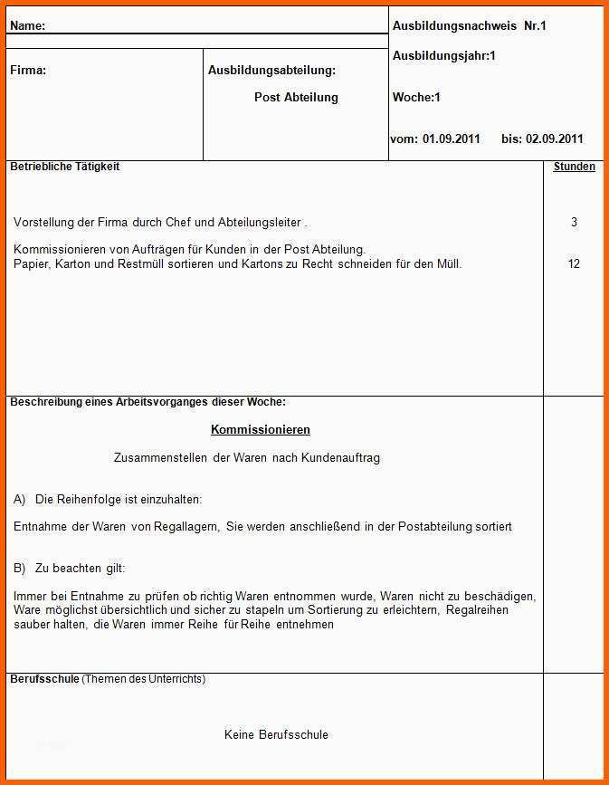 Größte Was Muss In Einem Berichtsheft Enthalten Sein Arbeit