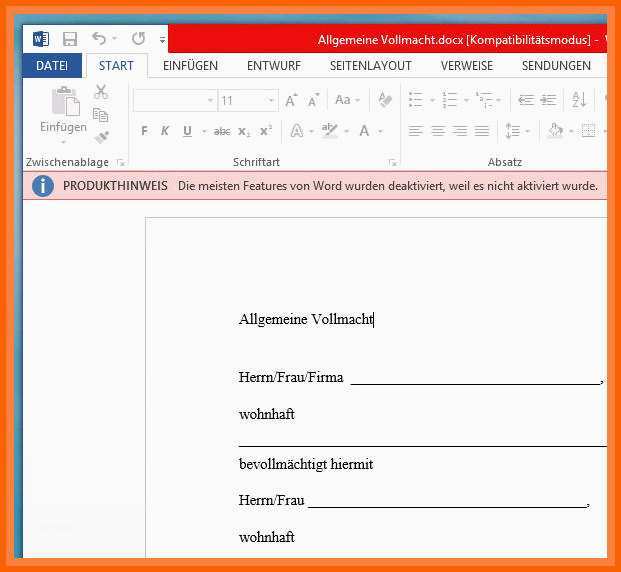 Hervorragen 20 Word formular Vorlage