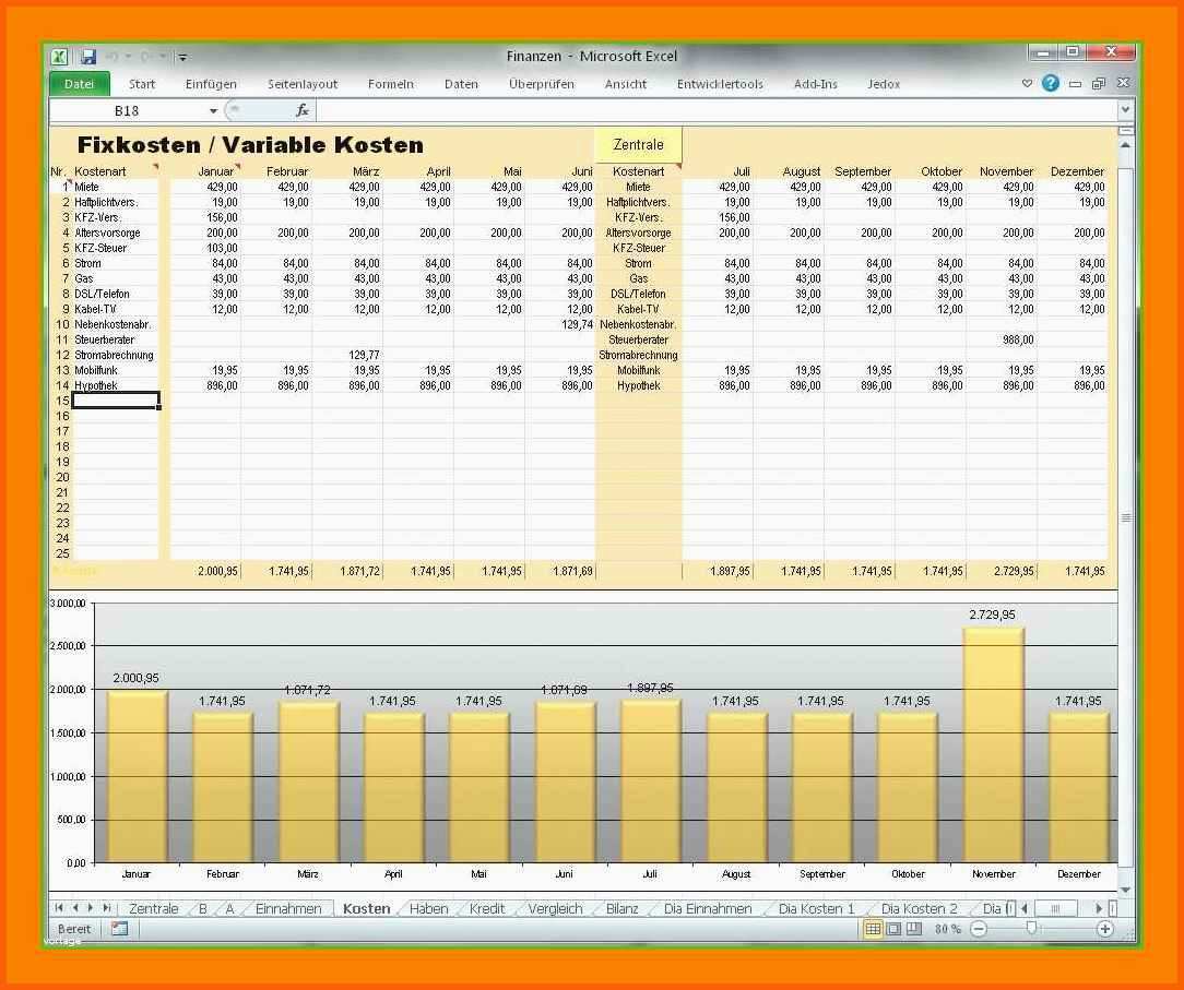 Hervorragen 8 Private Buchhaltung Excel Vorlage