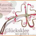 Hervorragen Alessas Blog Diy Glücksklee Aus Draht … Deko
