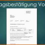 Hervorragen Auftragsbestätigung Vorlage Gratis En