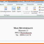 Hervorragen Briefkopf Mit Microsoft Word Erstellen