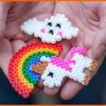 Hervorragen Bügelperlen Vorlage Einhorn Wunderbar Cuchikind Diys Für