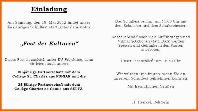 Hervorragen Einladung Ausstand Vorlage